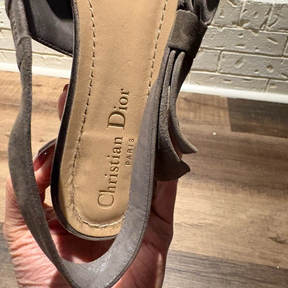 CHRISTIAN DIOR PATENT J’ADIOR SLINGBACK FLATS 38 1/2 Women’s 8 - Picture 2 of 6